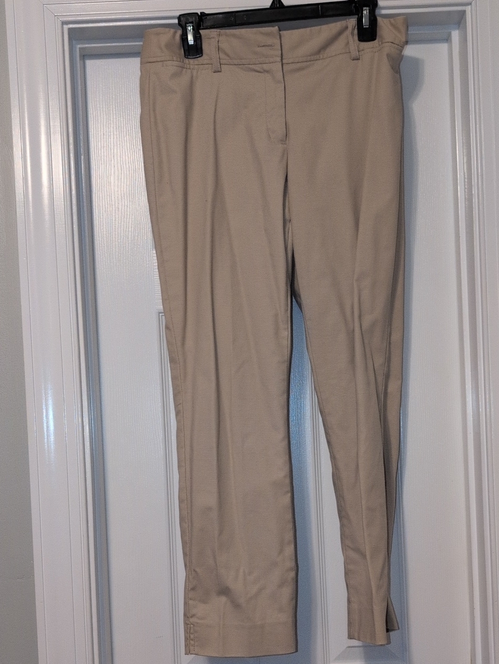 Rafaella Khaki Straight-Leg Dress Trousers